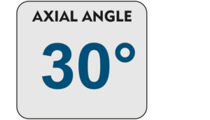 Axial angle 30°